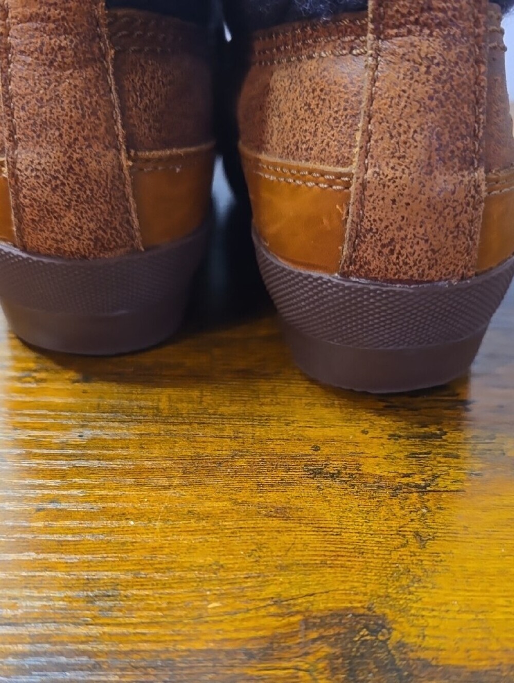 ​UGG Wynton Waterproof Leather Boiled Wool Winter Boots Chestnut Navy 7 - Picture 8 of 11